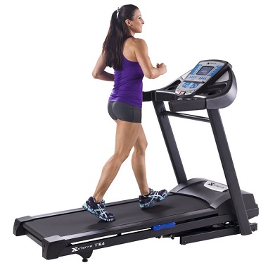 XTERRA Fitness TR6.4 Folding Treadmill: 2.75 HP, 12 Incline Levels, 325 lb Weight Limit