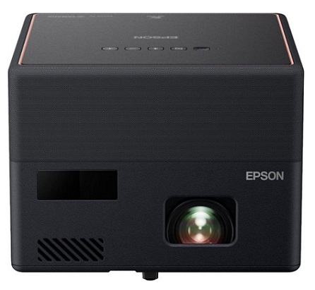 Epson EpiqVision Mini EF12 Smart Streaming Laser Projector with HDR and Android TV - Black and Copper