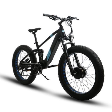 Eunorau Defender S 48V/14Ah 1500W 26in Fat Tire Electric Bike 35mph Top Speed 80 Miles Range