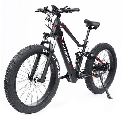 RANDRIDE YX90 Electric Bike 1000W Motor 45km/h Max Speed 48V 13.6Ah Battery 50-60 Max Range 150kg Load Shimano 21-Speed Hydraulic Disc Brake 26*4.0 inch Fat Tire