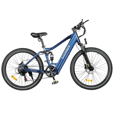 Samebike XD26-II Electric Bike 26 inch Kenda Tire 750W Motor 40km/h Max Speed 48V 14Ah Battery 110km Max Mileage Shimano 7-Speed Hydraulic Disc Brake - Blue