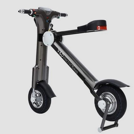 V&D Go-Bike M1 Folding Electric Scooter 500W 48V/11Ah Battery 18-20mph 30miles Range 129KG Max Load