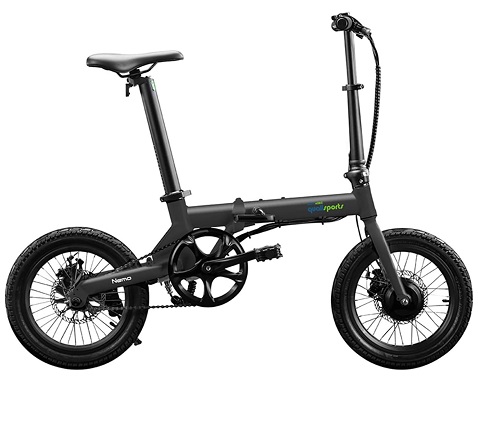 QUALISPORTS Nemo Folding Electric Bike for Adults Women Men 250W Motor 36V 7Ah Removable Battery Lightweight Portable City Commuter UL Certified 16\