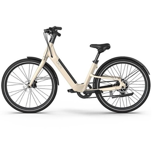 OKAI Stride Electric Bike w/ 40 Miles Max Operating Range and 25 mph Max Speed - Desert Sand