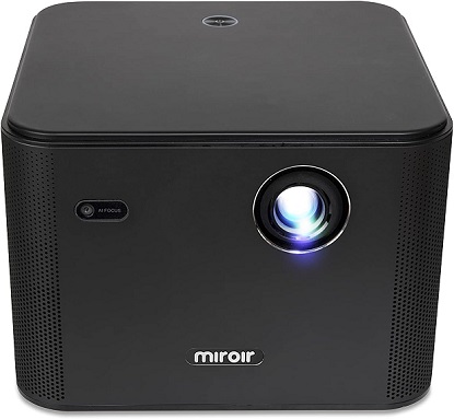 Miroir M1200S 1080p Smart Projector, 5G WIFI and Bluetooth,4K Input, 1000 LED Lumens