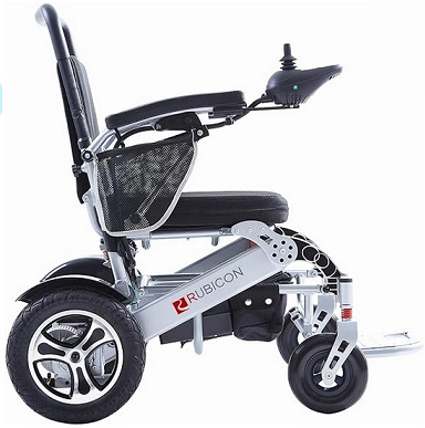 Rubicon DX17 Automatic Foldable Electric Wheelchairs Deluxe One Click Fold and Unfold - Super Horse Power (600W Motor Power) - Longest Range (up to 25miles with 20AH Battery)