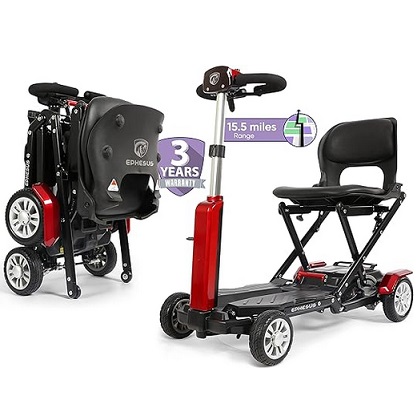 Ephesus S6 Auto Folding Mobility Scooter 15.5 miles Range