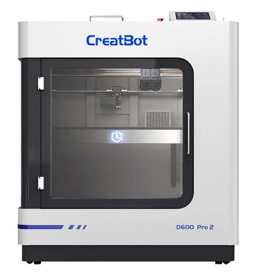 CreatBot D600 Pro 2 3D Printer, Auto-Leveling, Camera Control, Auto-Rising Dual Extruders, 150mm/s Max Printing Speed, Removable Magnetic Platform, Air Filter, Single Extrusion Volume 600x600x600mm, Dual Extrusion Volume 540x600x600mm