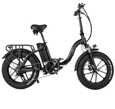 CMACEWHEEL Y20 Folding Electric Bike Step Through Moped E-bike, 20*4.0 inch Fat Tire 750W Motor 48V15Ah Battery 40km/h Max Speed 60km Max Range 150kg Max Load