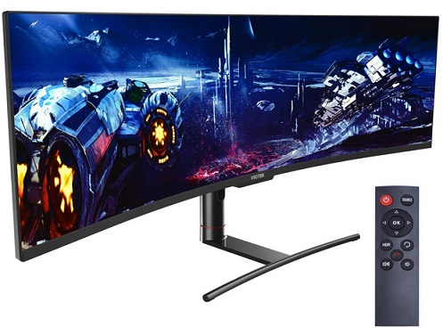 Viotek SUW49DA 49-Inch Super Ultrawide Monitor 1440p 120Hz 3ms 1800R | 5120x1440p 32:9 Dual QHD Monitor | Zero-Tolerance Dead Pixel Policy, 3-Year | 2X HDMI 2.0, 2X DP 1.4, 3.5mm (VESA), Black