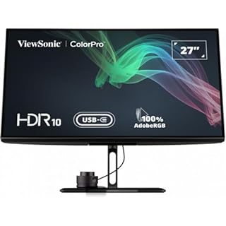 ViewSonic VP2786-4K 27 Inch Premium IPS 4K USB C Monitor with Integrated Color Wheel, 100% Adobe RGB, 98% DCI-P3, Pantone Validated, 90W Charging, HDMI, DisplayPort for Professional Home and Office