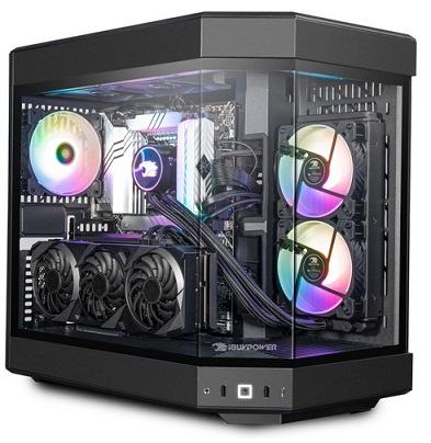 iBuyPower Pro Y60 Gaming PC Computer Desktop Y60BI9N4701 (Intel i9-13900KF 3.0 GHz, Nvidia GeForce RTX 4070 12GB, 32 GB 5200 MHz DDR5 RAM, 1TB NVMe SSD, WiFi Ready, Windows 11 Home),Black