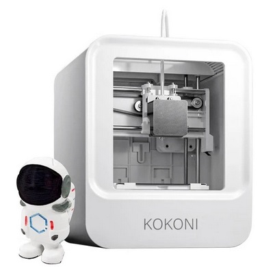KOKONI EC1 3D Printer, Instant AI 3D Modeling, Leveling-free, 80mm/s Max Printing Speed, 30dB Quiet Printing, App Control, Compatible with PLA Filament, 100*100*58mm