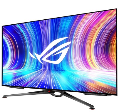 ASUS ROG Swift PG42UQ 41.5 inch 4K OLED Gaming Monitor UHD (3840 x 2160), 138Hz, 0.1ms, HDMI2.1, True 10 bit, DCI-P3 98%, G-SYNC Compatible, DisplayPort, USB, Console Ready, Remote Control, Anti-Glare