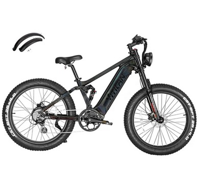 Vitilan T7 Mountain Electric Bike, 26*4.0-inch CST Fat Tires 750W Bafang Motor 48V 20Ah Battery 28mph Max Speed 80miles Max Range Backlit LCD Display Front & Rear Hydraulic Disc Brakes SHIMANO 8-Speed - Mixed Color