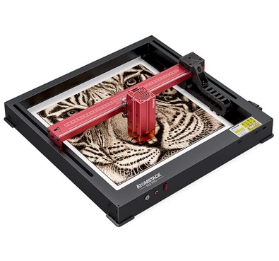 ATOMSTACK A24 PRO 24W Laser Engraver Cutter, Fixed Focus, 0.02mm Engraving Precision, 600mm/s Engraving Speed, 32-bit Motherboard, Cross Laser Positioning, App Control, Unibody Frame, 365x305mm