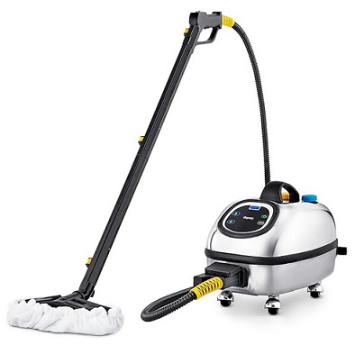 Dupray Hill Injection Commercial Steam Cleaner For Hard Floor - Refillable Heavy Duty, Commercial Steamer with Detergent Option, Silver (U21CD85)