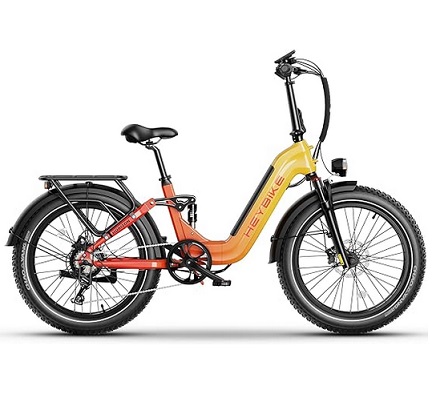 Heybike Horizon Folding Electric Bike for Adults, 1200W Peak Motor, 24\