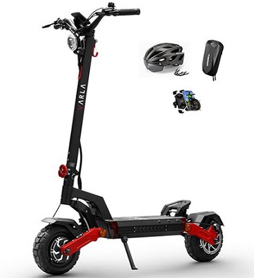 Varla Eagle One V2.0 Powerful Off-Road Electric Scooter, Dual 1000W(Peak 1600W) Motor, 52V/20.8Ah Battery, 42 Miles Range& 40MPH, 10Inch Tire, Dual Hydraulic Brake&Dual Shock Absorption