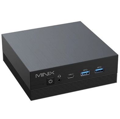 MINIX Z100-Aero Mini PC, Intel Alder Lake-N100 4 Cores Up to 3.4GHz, 16GB RAM 512GB SSD, WiFi 5 Bluetooth 5.1, 1*DP+1*HDMI 2.1+1*Type-C 4K@60Hz Triple Display, 2*RJ45, 1G+2.5G Dual Ethernet, 4*USB 3.2, 1*Audio