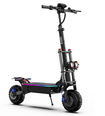 OOTD D88 Electric Scooter 11 Inch Off-Road Tires 2800W*2 Dual Motor 85km/h Max Speed 60V 35Ah Battery for 80km - 100km Range 150KG Max Load Double Absorbers with Seat NFC Lock