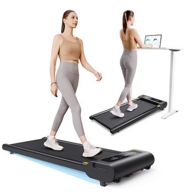 UREVO E3S Walking Treadmill with Incline, Quiet 2.25 HP Motor, LED Display, Remote Control, 0.9-6.4 kmph Speed, 265lbs/120kg Weight Capacity