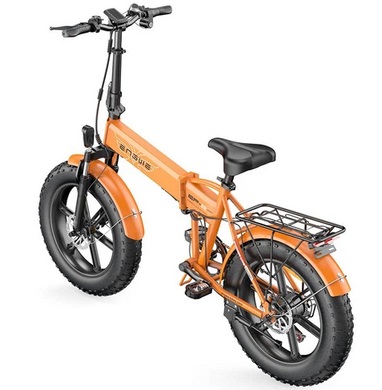 ENGWE EP-2 Pro Folding Electric Bike 20*4.0 inch Fat Tire 250W Motor 48V 13Ah Battery 25km/h Max Speed 120km Range - Orange