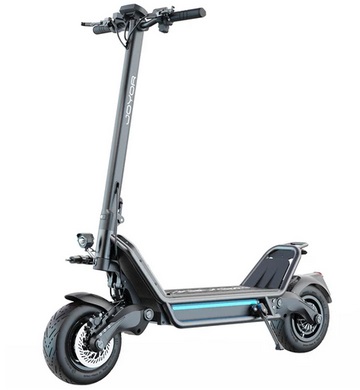 Joyor E6-S Off-road Electric Scooter 1600W*2 Dual Motor 11 Inch Tire 60V 31.5Ah Battery 70km/h Max Speed Hydraulic Brakes 65-85km Range - Black