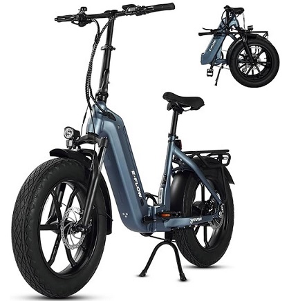 Young E-Flow Folding Electric Bike, Snow, Beach, Mountain Bike, 750W Motor Up to 90Miles Ebike, 48V 20Ah BAFANG Battery, 20\