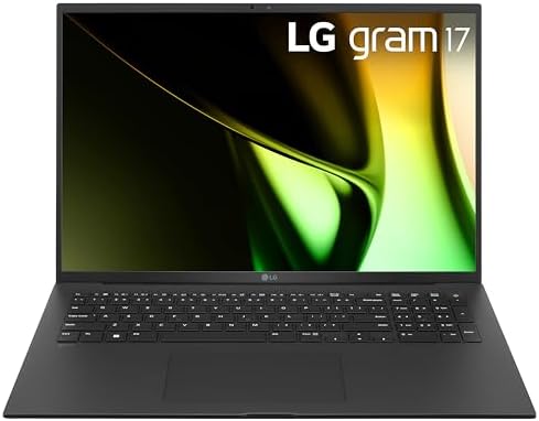 LG gram 17-inch Lightweight Laptop, Intel Evo Edition - Intel Core Ultra 5 processor, Windows 11 Home, 16GB RAM, 512GB SSD, Black (17Z90S-G.AAB4U1)