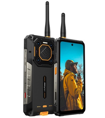 Ulefone Armor 26 Ultra Walkie Talkie 5G Phone Dimensity 8020 24GB 512GB 200MP Quad Camera 64MP Night Vision 121dB Thunder Speaker 15600mAh 120W Fast Charge NFC 6.78 inch 120Hz IP68 IP69K Waterproof Rugged Smartphone - Black