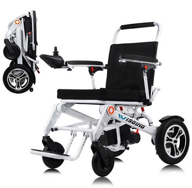 WISGING Y600 Electric Wheelchair 32KM Long Travel Range, Intelligent Power Wheelchairs Lightweight Foldable All Terrain Motorized Wheelchair for Seniors Compact Portable Airline Approved
