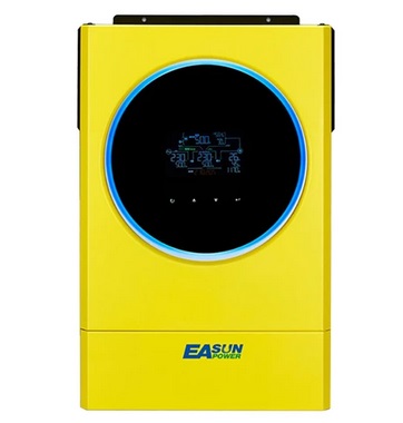 EASUN POWER IGrid SV IV 5.6KW Hybrid Solar Inverter, 48V Battery Voltage, Max 6000W PV Array Power, 120A Charge Current, Pure Sine Wave, Parallel Support, Touch Screen Display, Built-in WiFi, Yellow