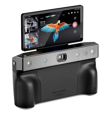 Revopoint MIRACO 3D Scanner with 16GB RAM, 0.02mm High Precision, 15fps Scanning Speed, 8K Color Capture, 2K HD Picture, 9-axis IMU, 180° Rotating Screen, Standable Design, Single-shot & Continuous Mode, for Small to Large Objects