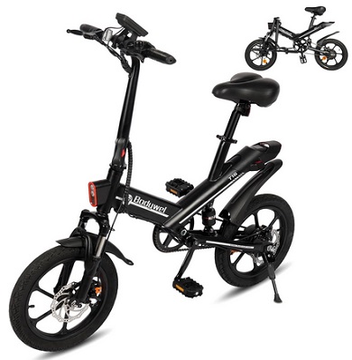 Bodywel T16 Folding Electric Bike 250W with 36V/10.4Ah Battery, 16\