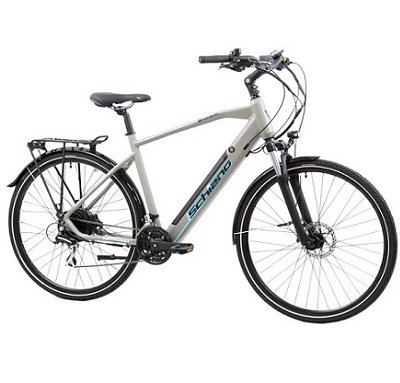 Schiano E-Wave 28 inch electric bike, bikes for Adults, city bicycle for men/women/ladies with suspension fork, adult hybrid road e-bike with 36V battery, 250W motor and lights