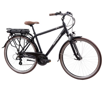 Schiano E-Ride 28 inch electric bike, bikes for Adults, city bicycle for men/women/ladies with suspension fork, adult hybrid road e-bike with 36V battery, 250W motor and lights