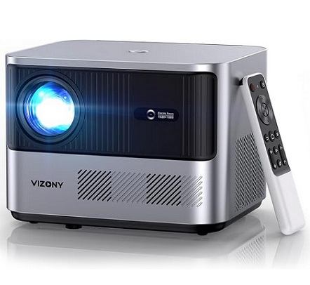 VIZONY RD830 FHD 1080P Projector 4K Support, 800ANSI 5G WiFi Bluetooth Projector, Outdoor Projector with Full-Sealed Engine/Electric Focus/4P4D/PPT/Zoom, Home Movie Projector Compatible w/iOS/Android/PC/TV