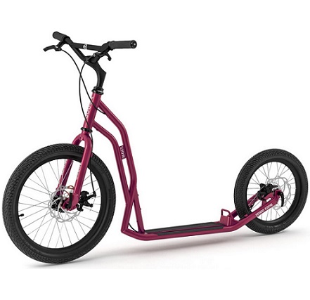 Yedoo S2016 Disc Scooter - up to 150 kg, Kick Scooter with Pneumatic Tyres 20/16 - for Adults, Scooter with Adjustable Handlebars, Dog Scooter, Successor to the Legendary Yedoo Mezeq