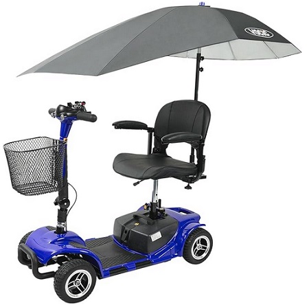 VOCIC V100 Mobility Scooters for Aults, Foldable Powered Mobility Scooter, Folding Electric Wheelchairs for Adults Seniors, Electric Wheelchair, All Terrain, 4 Wheel Motorized Scooter with Seat-Canopy