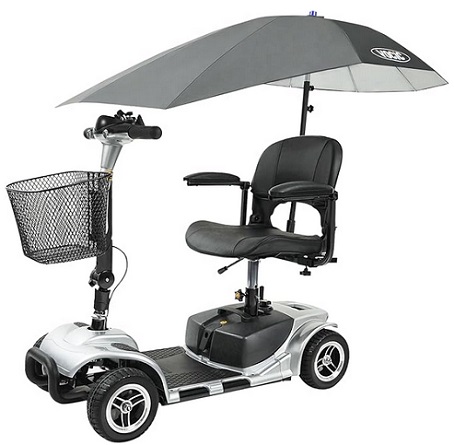 VOCICC Z81 Foldable Mobility Scooters For Adults, Powered Mobility Scooter, Folding Electric Wheelchairs for Adults Seniors, Electric Wheelchair, All Terrain, 4 Wheel Motorized Scooter with Seat-Canopy