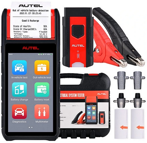 Autel MaxiBAS BT608E Car Battery Tester Scanner 12V 24V 100-3000 CCA Battery Analyzer All System Diagnostic Battery Registration Tool