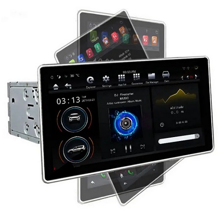 PX6 12.8 Inch for Android 8.1 Car Stereo Radio 180 Degree Rotable IPS Touch Screen 4G+64G GPS WIFI 3G 4G FM AM Support Vehicle Balance Detection