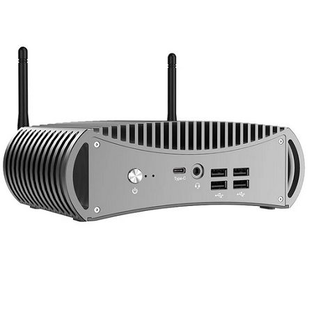 NVISEN FU02 Intel Core I7-1255U Mini PC 16GB DDR4 512GB SSD WiFi6 RJ45 1000M LAN Thunderbolt4 4K Output HD2.0 DPPort Trible Screen 4K@60Hz Windows11 Mini Workstation Computer