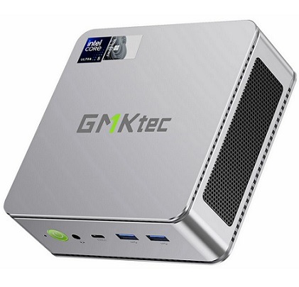 GMKtec K9 Intel Core Ultra 125H 14 Cores 18 Threads Mini PC 32GB DDR5 RAM 1TB SSD 4K Triple Output WIFI6 BT5.2 HD Type-C Dual 2.5G LAN Windows 11 Pro Mini Computer Desktop PC