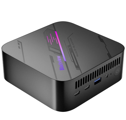 Blackview MP100 AMD Ryzen 7 5700U 8 Cores Mini PC 32GB DDR4 1TB SSD Windows 11 Home WIFI 6 BT5.2 HD 4K Triple Screen Display Mini Computer - Grey