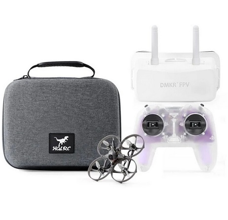 HGLRC Petrel 85 Whoop 2 Inch 2S Entry Level RC FPV Racing Drone ELRS 2.4G RTF with Remote Controller 5.8G FPV Goggles - Mode 2 (Left Hand Throttle) ELRS 2.4GHz