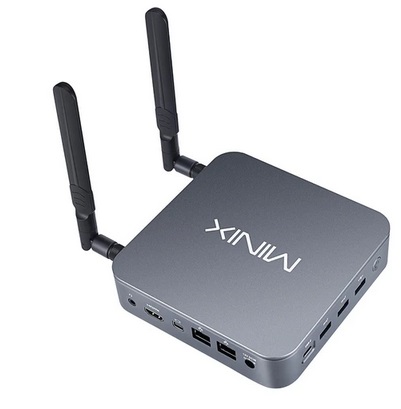 MINIX NEO J51-C8 Aluminum Mini PC Windows 11 Pro, 8GB DDR4 256GB M.2 PCIe NVMe SSD,Wi-Fi 6, Dual 2.5 Gigabit LAN, 4K RTC
