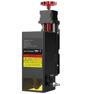 TWO TREES 20W Laser Module, Auto Focus, Air Assist, 0.08x0.08mm Spot