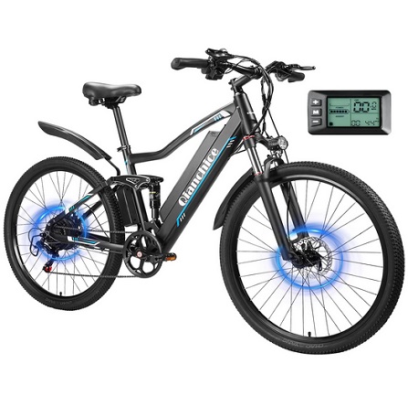 Qianchice Q19 Electric Bike 1000W(Peak) for Adults, 32MPH Electric Bicycles with 48V 15AH Removable Battery, 29\